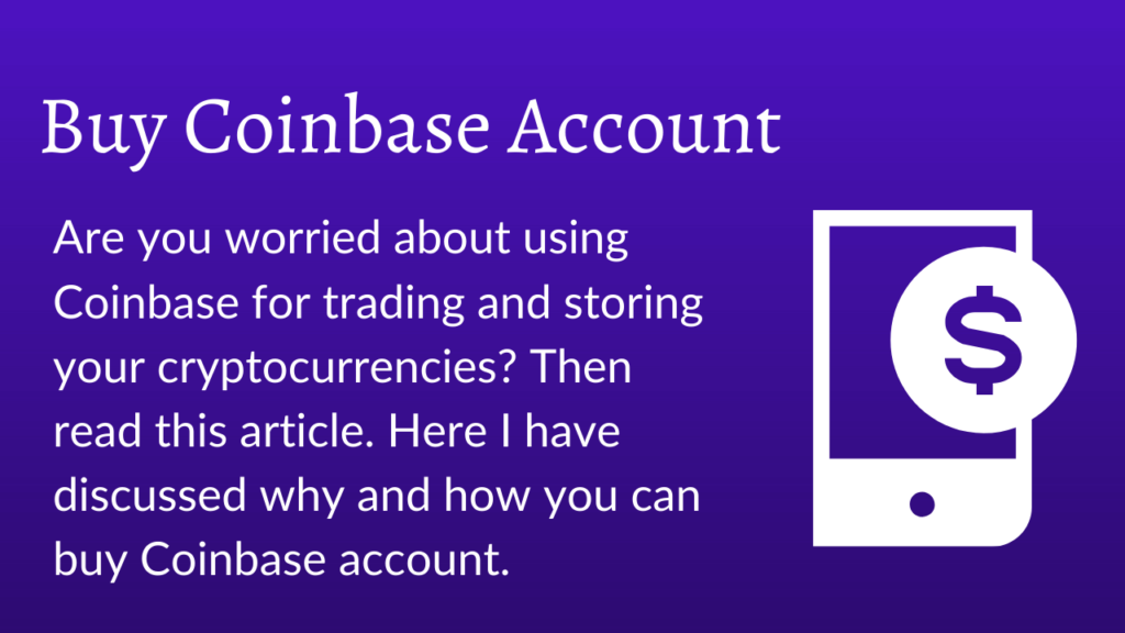 Buy Coinbase Account