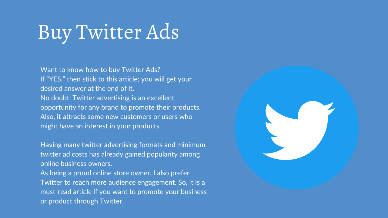 Buy Twitter Ads