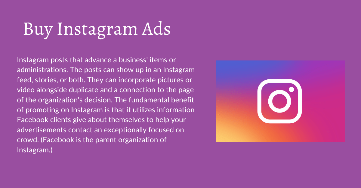 Buy Instagram Ads