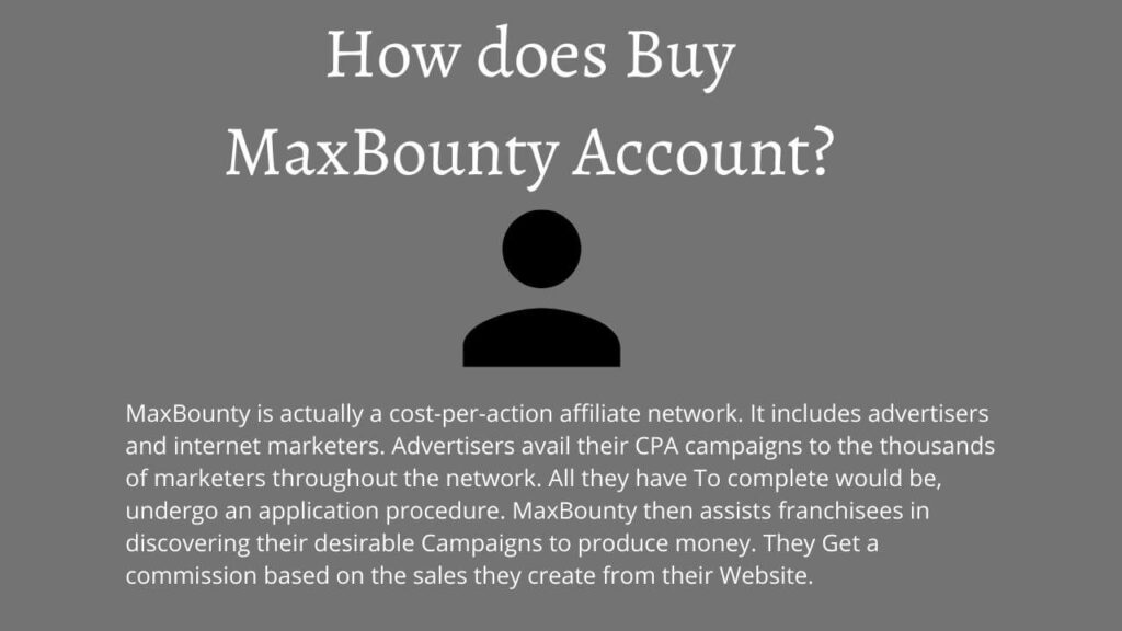 buy maxbounty approved account